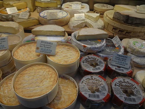 コルマール　市場　チーズ