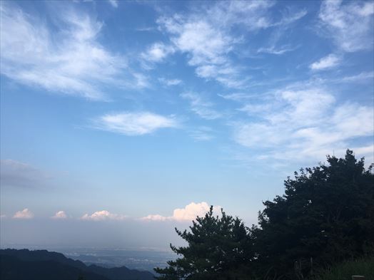 丹沢大山　頂上からの景色