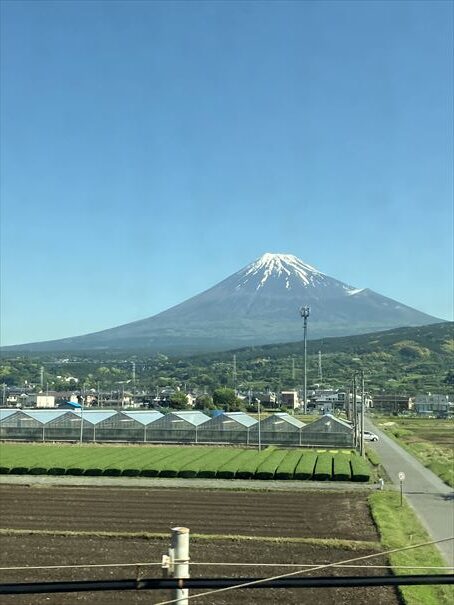 東海道新幹線　車窓　富士山