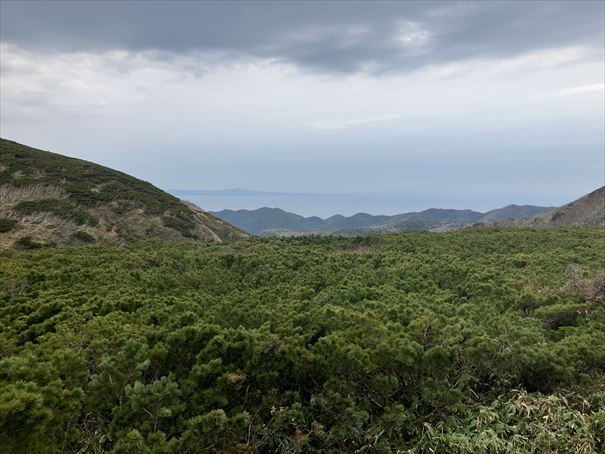 知床峠　斜里　羅臼岳　国後島